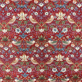 Morris Strawberry Thief (Mini) fabric (red)