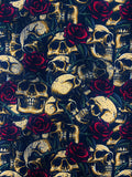 Skulls & Roses fabric