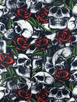 Skulls & Roses fabric