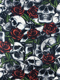 Skulls & Roses fabric