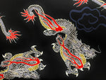 Large dragons fabric (black or red)