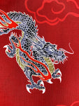 Large dragons fabric (black or red)