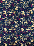 Skulls & Roses fabric