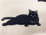 Cat linen fabric (large print)