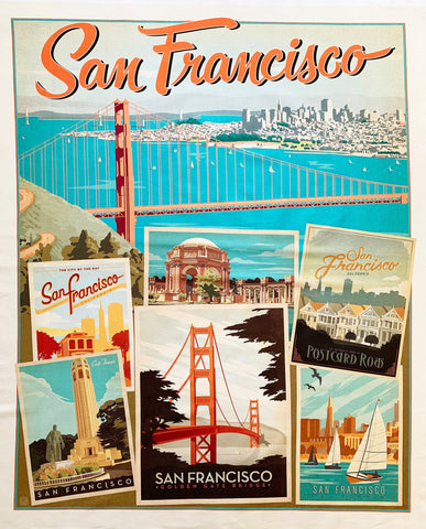San Francisco fabric panel