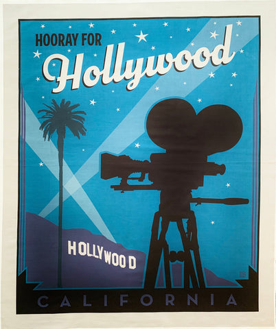 Hollywood fabric panel