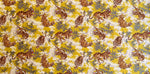 Tigers and Waves fabric (yellow)