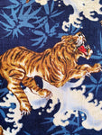 Tigers & Waves fabric (blue)