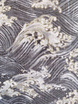 Hokusai Waves fabric (grey or teal)