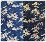 Hokusai Waves fabric (blue)