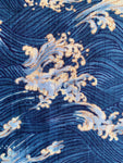 Hokusai Waves fabric (blue)