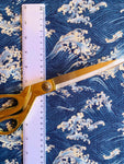 Hokusai Waves fabric (blue)