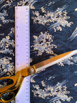 Hokusai Waves fabric (blue)