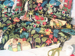 Frida's Garden (heavyweight) fabric (black)
