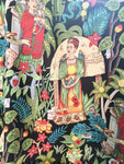 Frida's Garden (heavyweight) fabric (black)