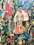 Frida's Garden (heavyweight) fabric (black)