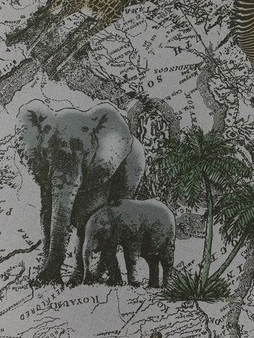 Safari Animals fabric (grey)