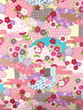 Japanese Pink Floral fabric