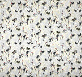 Cranes Barkcloth fabric (ivory)