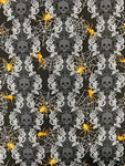 Skulls and Spiders fabric