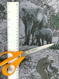 Safari Animals fabric (grey)