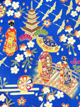 Geisha fabric (blue)