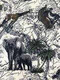Safari Animals fabric (ivory)