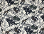 Safari Animals fabric (ivory)
