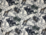 Safari Animals fabric (ivory)